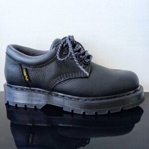 Dr. Martens Black Leather Low Lace-Up Shoe
